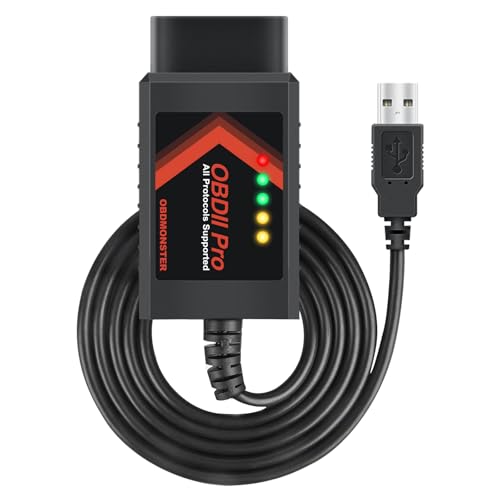 FORScan OBD2 Adaptateur OBDII Diagnostic Auto pour Windows,Outil de Diagnostic Automobile de Codage avec commutateur Automatique (MS/HS) Can pour Les...