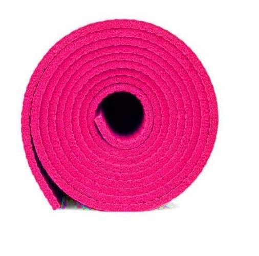 Image of Yoga Mats for Women and Men NBR Material with Carrying Strap, Extra Thick Exercise Mats for Workout Yoga Mat for Women for Workout, Yoga, Fitness, Exercise Mat Anti Slip Yoga Mats (4mm) (Pink)