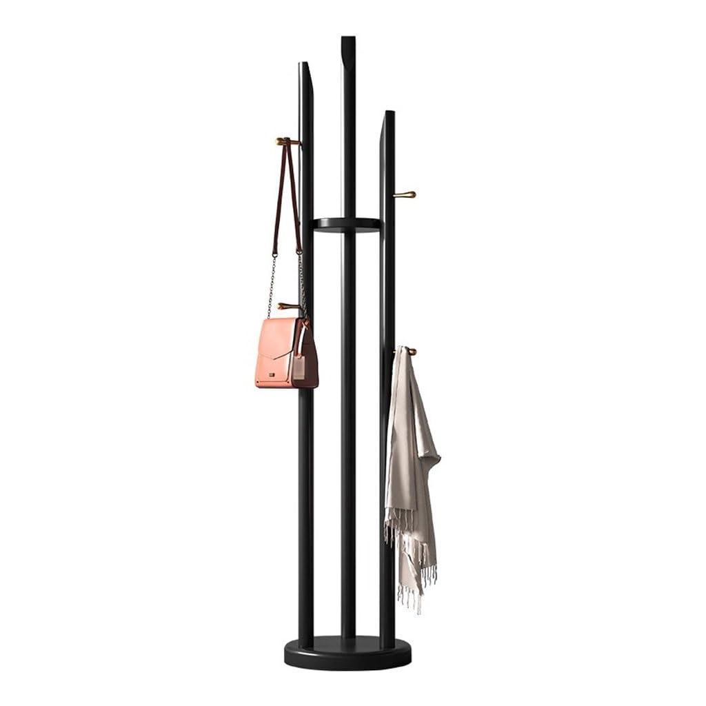 AHGFTYRDT Coat Rack Freestanding Simple Chinese Style Household Clothes Rack Bedroom Solid Wood Coat Rack Floor Hanging Hanger Hall Tree