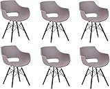 sitzschale kunststoff Hochwertig & pflegeleicht – Der Design-Stuhl hat eine hochwertige taupefarbige Sitzschale aus Kunststoff, welche zudem noch ergonomisch geformt ist. Der Essstuhl punktet zudem durch seine strapazierfähige und pflegeleichte Oberfläche.