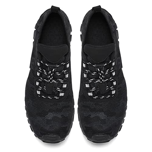 Racqua Mens Womens Hiking Water Shoes Outdoor Sport Climbing Walking Swim Fishing Shoes Quick Dry Breathable Non-Slip Aqua Shoes Black 10.5 W/9.5 M #TOP2