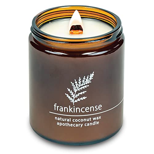 Hemlock Park Frankincense Apothecary Crackling Wood Wick Candle | 8 oz
