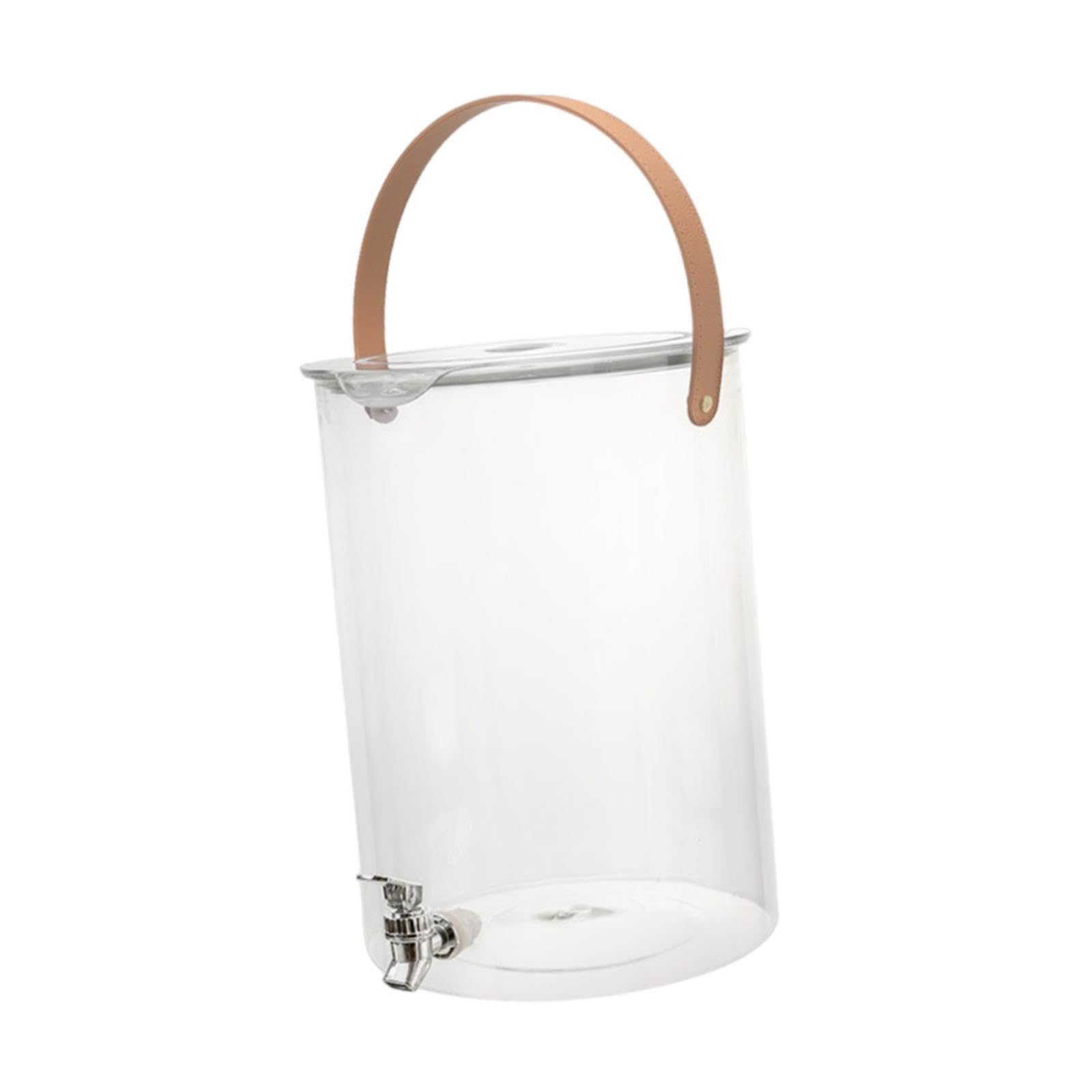 Dispensador de Bebidas, Jarra de Bebidas de Gran Capacidad, Hervidor de Agua Fría, Grifo con Filtro, Asa, Apto para, 15.8 litros