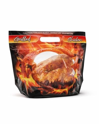 Roast Chicken Bag, Heat Resistant Takeout, 250 unid, 62 Micron
