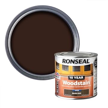 Ronseal 10 Year Woodstain Dark Oak 250ml