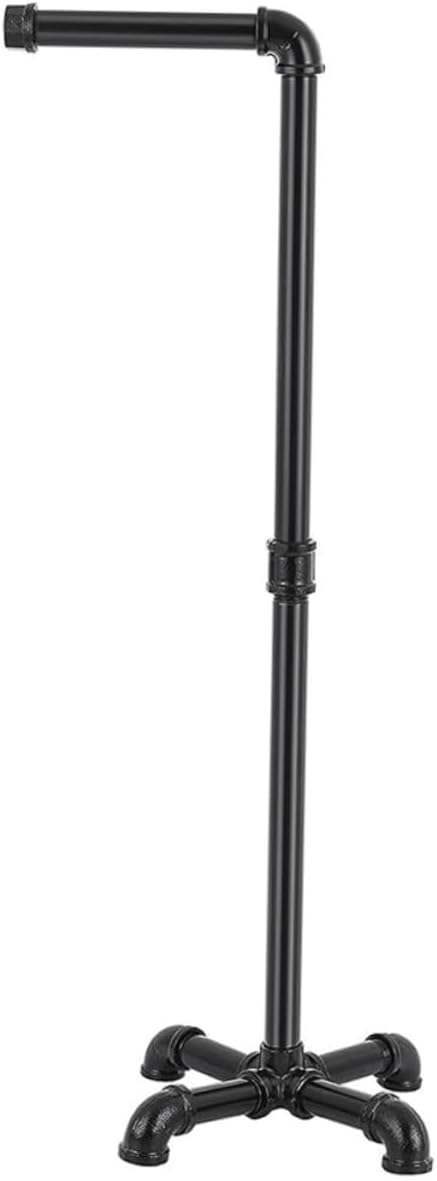 Cabilock Vertical Toilet Paper Holder Stand Rustic Iron Paper Towel Organizer for Bathroom Space-Saving Design for Efficient Storage of Tissues and Towels Durable Black Industrial Style