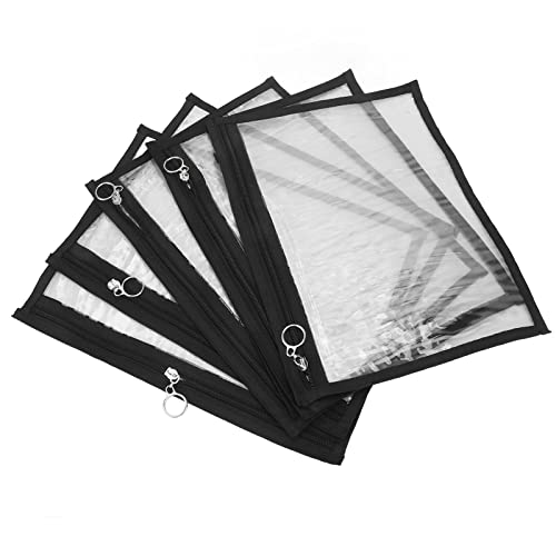 Bolsa con cremallera de PVC para viaje: pack de 6 organizadores transparentes tamaño L