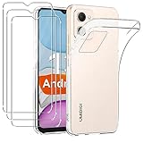 KUSINHOKA Hülle für UMIDIGI G2 /UMIDIGI C2+ 3 Stück Panzerfolie, Weich TPU Matt Anti-Kratzer Handyhülle Superdünn Stoßfest Schutzhülle Fallschutz Kameraschutz Protective Hülle für UMIDIGI G2 /C2, Klar