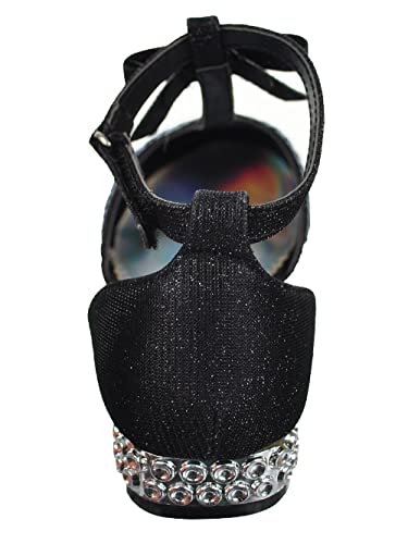 Angels Girls' Mini Pumps (Sizes 9-5) - black, 3 youth2