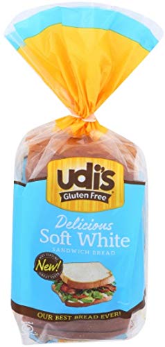 Udis Granola Gluten Free White Sandwich Bread Loaf, 12 Ounce -- 8 per case.