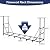 Honest 8ft Firewood Rack Outdoor Adjustable Indoor Wood Racks Outdoor for Firewood Holder Heavy Duty Fire Wood Storage Racks Metal Log Racks for Firewood Log Holders for Firewood Outdoor, Black