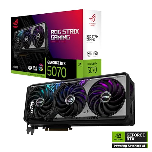 ROG Strix NVIDIA GeForce RTX 5070, Scheda Grafica Gaming da 12GB GDDR7, 192 Bit, PCIe 5.0, Ventole Axial-Tech, 3 DisplayPort 2.1, 2 HDMI 2.1, Nero, ROG-STRIX-RTX5070-12G-GAMING - Scheda video - Immagine 7