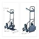 Relaxdays Treppensackkarre, klappbare Treppenkarre, bis 200 kg, Sackkarre Treppensteiger, höhenverstellbar, grau/blau