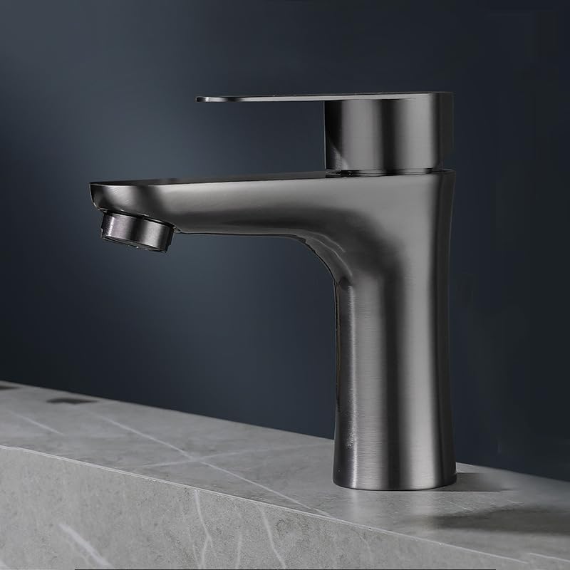 Lavabo en acier inoxydable vasque à poser avec robinet chaud et froid - 5