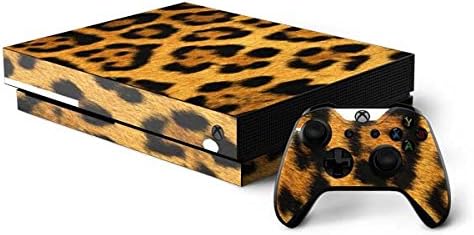 Skinit Decal Gaming Skin Compatible with Xbox One X Console and Controller Bundle - Officially Licensed Skinit Originally Designed Leopard Design