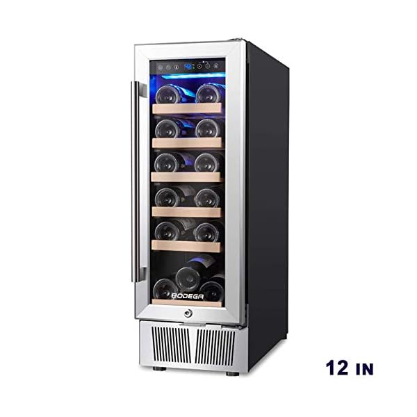 BODEGA 12" Wine Cooler, Builtin or freestanding Wine Refrigerator 19