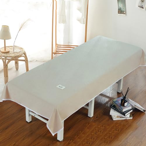 ,Coffee(n),120*220cm,LDLCYCN 100% Algodón Sábanas De Mesa De Masaje De Spa Cubierta De Cama Spa Con/Sin Agujero De Cara Cubierta De Cama De Pestañas Con Diseño De Encaje Para Salones Spa Terapeutas