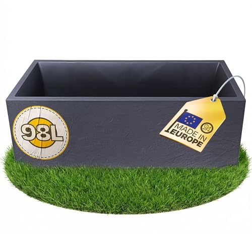 Ondis24 Plantenbak, bloembak, bloempot, basaltkleur