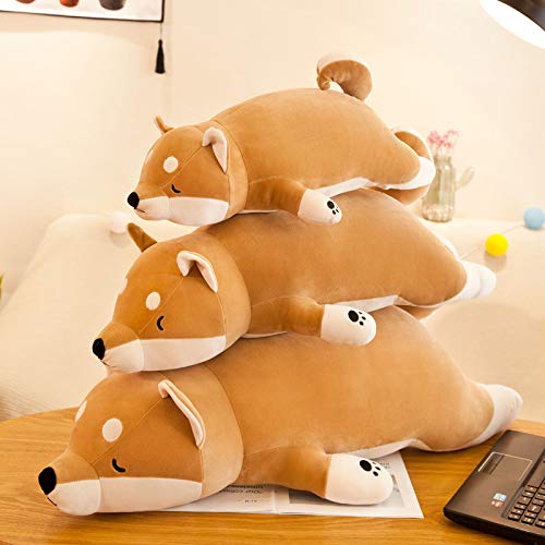 Kawaii Shiba Inu Peluche Giocattolo Carino Marrone Cane Peluche Cuscino Peluche Animale Farcito Bambola Bambini Dormire Placare Bambola Regalo Di Compleanno 90 cm Marrone