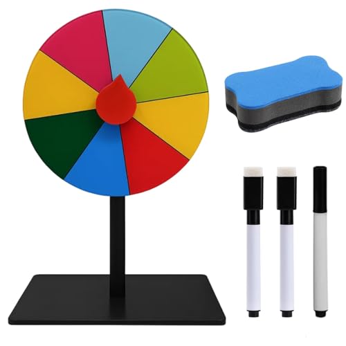 ROBGZMQW 5-piece Spin The Wheel Spinning Wheel Spin The Wheel with Stand Wheel Spinning Wheel for Prizes for Games Prize Wheel for Parties Events Classroom