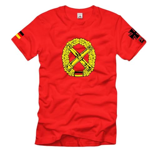 T-shirt avec insigne de béret Armée allemande vêtement militaire Bundeswehr kaki