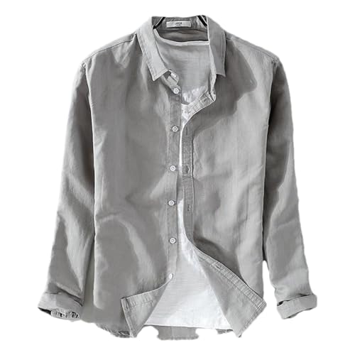 Chemise coton et lin chemise manches longues pour vos terrasses d'été décontractées