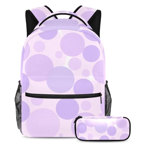 Sac à dos avec trousse grand sac à livres de voyage pour étudiants