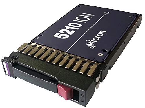 Micron 5210 Ion Enterprise Solid State Drive, 7.68TB 6Gb/s 2.5" SATA SSD, Compatible with HP ProLiant DL360p G8, DL360 G9, DL360 G10, DL380p G8, DL380 G9, DL380 G10 Servers