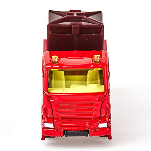 SIKU 0828, Recycling-Transporter, Metall/Kunststoff, Rot, Inkl. 1 Altpapier- und 1 Glas-Container – Bild 3