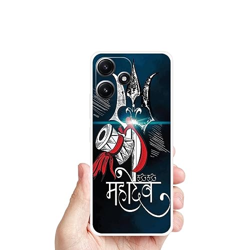 Image of Looy Mobile Cover for Xiaomi Redmi 12 5G Mobile Back Cover - Case for Xiaomi Redmi 12 5G Mobile Phone (Har Har Mahadev)