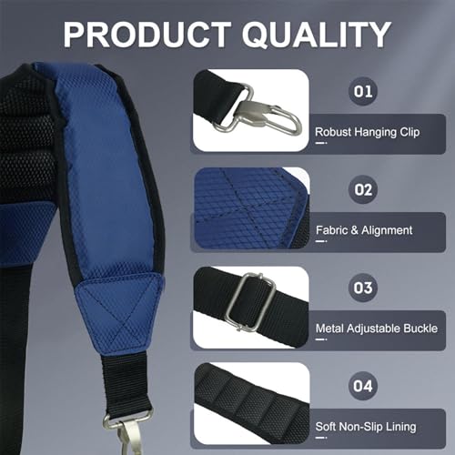 Correas de bolsa de carrito de golf acolchada y ajustable de repuesto 6