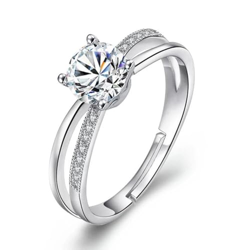 Bague en argent avec croix en zircone luxueuse pour femme et homme