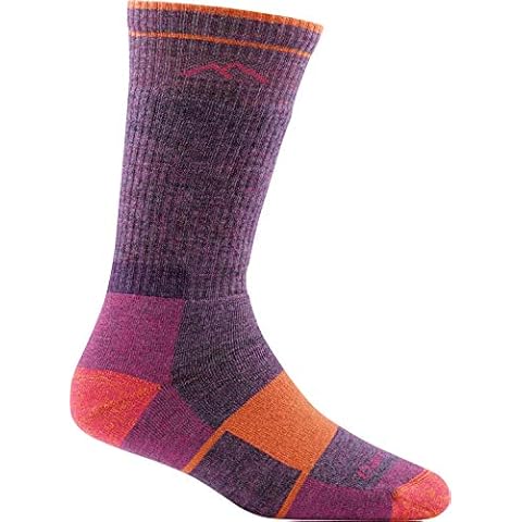 Darn Tough Vermont Merino Wool Boot Socks Full Cushion Plum Heather MD (US 7.5-9.5) Cover