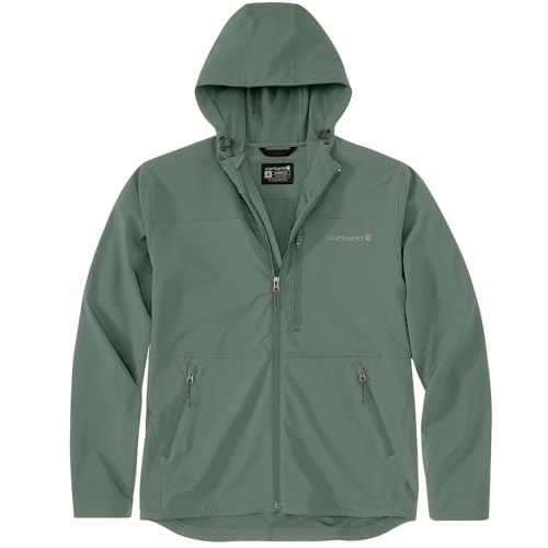 Carhartt Men's Rain Defender Relaxed Fit Jacket Relaxed Fit Jacket, Green Slate, Medium - image 1