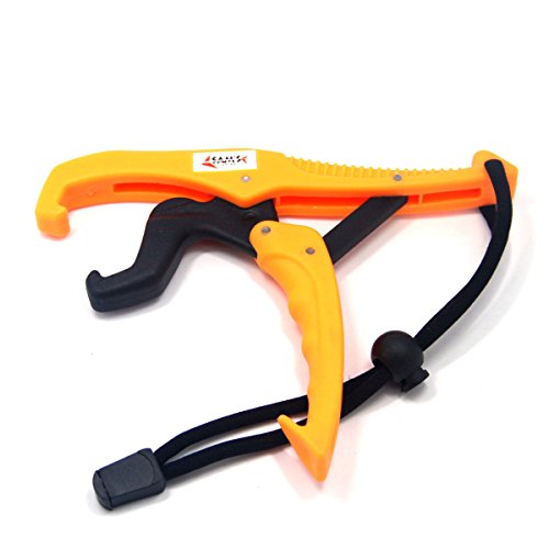 samsfx 6,2 pulgadas flotante pescado Lip Grip Gripper Alicates de agarre de pesca herramientas, Orange-6.2"