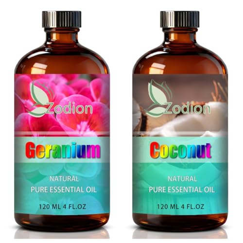 Aceite Esencial de Coco y Geranio 120 ml - Pack 2