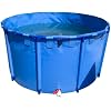3 4 5 6 7 8 10 11 13 Ft Round Frame Plastic Pool, Kids/ Adults/ Dogs Swimming Pools Above Ground Reservoir Blue - Outdoor Backyard Garden, Large Aquaculture Stock Water Tank Fish PondDxH 1x0.6m - 4