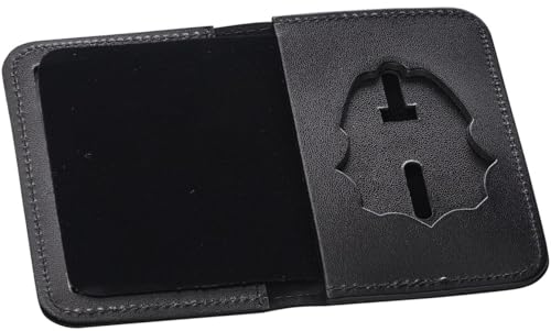 Perfect Fit Shield Wallets US DEA Special Agent Federal Police Badge and ID Case Hidden Badge Wallet (Cutout PF-219) Black Leather