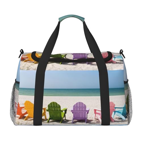 Bolsa de viaje grande, bolsa de noche plegable e impermeable para playa y gimnasio