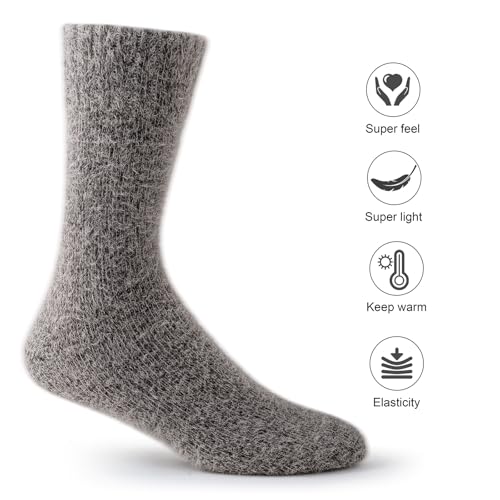 Image of SISOSOCK 5 Pairs Fuzzy Soft Cozy Comfortable Socks for Women, Casual Sleep Comfy Socks, Perfect Warm Winter Gifts for Women