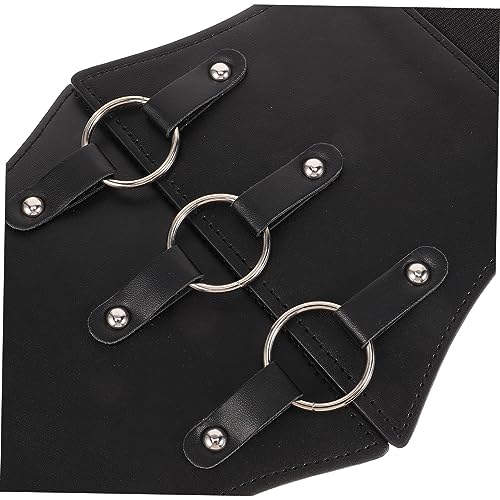 Elastic Wide Leather Corset Waist Belt for Women Vintage Renaissance Style Waist Cincher Pirate Vest Accessory for Dresses Parties Halloween and Cosplay3