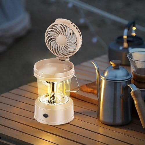 Ventilateur de lanterne de camping rechargeable usb multi-usage pour bureau