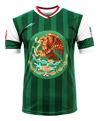 Kid's Jersey Mexico and USA Arza Design 100% Polyester (12) Green