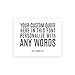 Andaz Press Custom Quotes Large Wedding Canvas Guestbook Alternative, 16 x 20 Inches, Custom Subway Quote, Horizontal, Personalized Sign Gift, Wall Art Poster