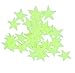Produktbild westeng 100pcs Luminous Wand-Aufkleber Sterne Aufkleber Wand fluoreszierend leuchtet im Dunkeln PVC 3CM grün