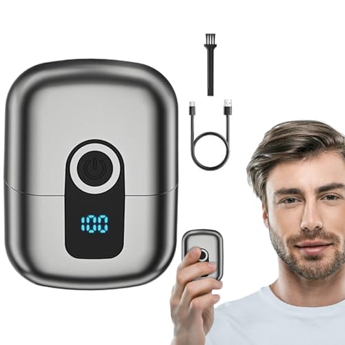 Afeitadoras Eléctricas Para Hombres, Cortadora De Barba Eléctrica Inalámbrica, Tamaño Barba Portátil Para Viaje Y Hogar Depilación Facial