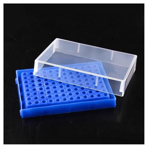 Support de tubes à centrifuger robuste et transparent avec 96 emplacements de 0,2 ml