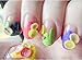 1000pcs/pack Nail Art Fruit Flowers Feather DIY Design Slices Decoration Acrylic Beauty Polymer Clay Nail Sticker Tool-Feather
