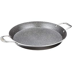 Paellera Piedra Pensofal Invictum Pen 5519 Paella Paellera Antiadherente 9 Capas, Efecto Piedra, 34 Cm de Diámetro, Vitrocerámica, Inducción, Libre de BPA, Aluminio, Gris