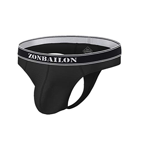 ZONBAILON Men's Thongs Sexy Man G-String Butt Flaunting T-Back Underwear Pouch
